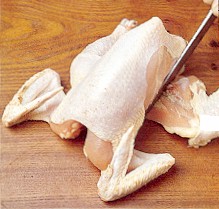 Chicken cutup